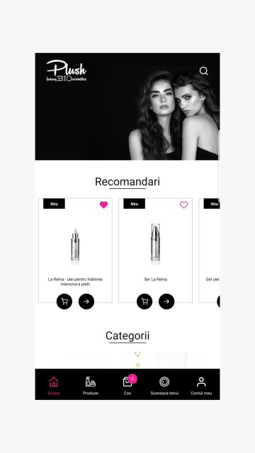 Plush BIO - Mobile App for Cosmetics and Custom Skincare Routines